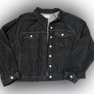 Madewell Black Denim Jacket XXL